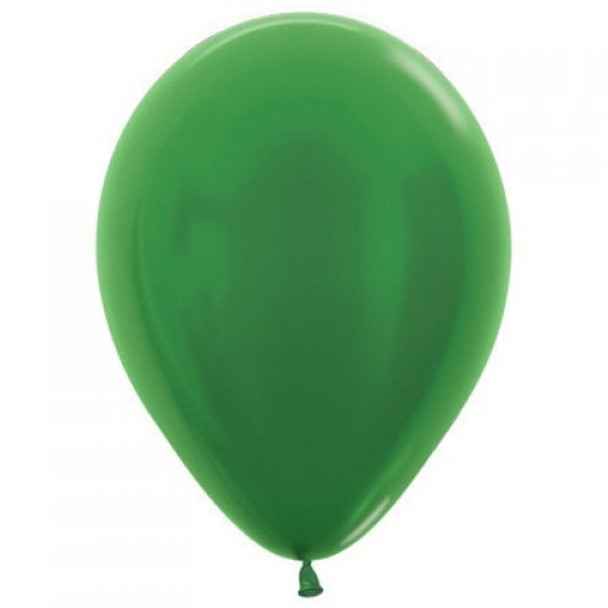 Balloons Pearl/Metallic Pkt 25 - Green Emerald (Uninflated)