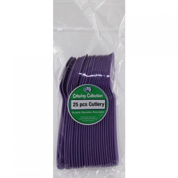 Cutlery Purple Spoon pkt 25