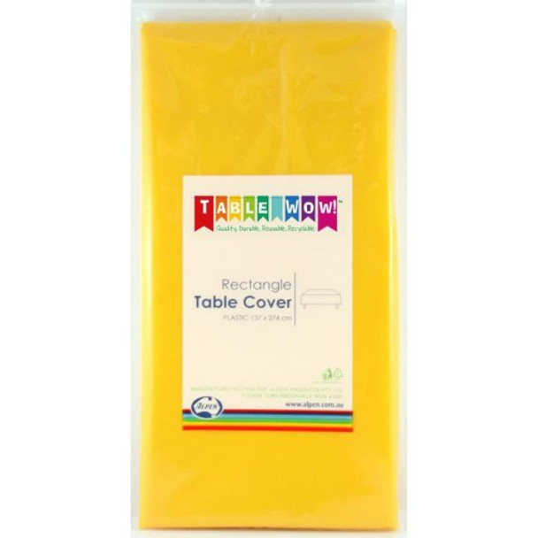 Tablecover Rectangle Yellow 137cm x 274cm