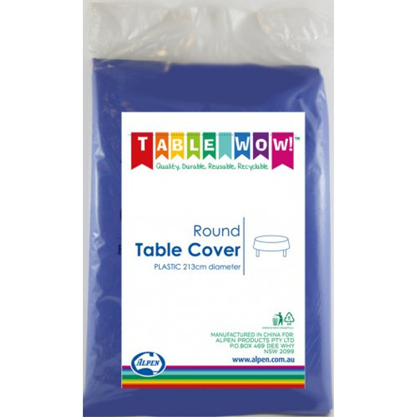 Tablecover - Round Blue Royal 84" Diameter