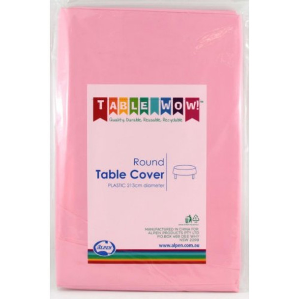 Tablecover - Round Pink Pastle 84" Diameter