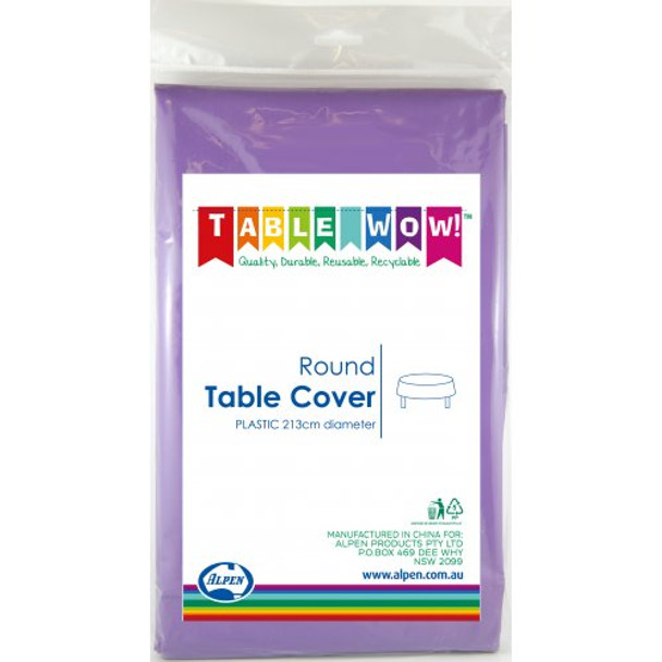 Tablecover - Round Purple 84" Diameter