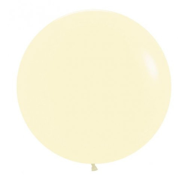 60CM Latex Balloon Matte Patel Yellow (Uninflated)