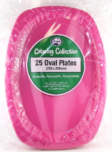 Plate Oval 12" Magenta (315mm x 245mm)