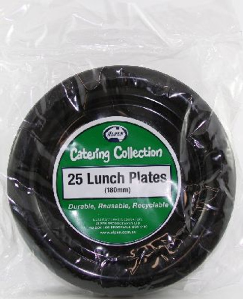 Copy of Plate Entree/Lunch - Black Pk 25 180mm