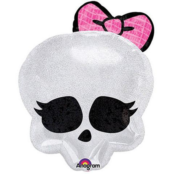 Balloon Foil Supershape Monster High Skull Holographic (Uninflated)