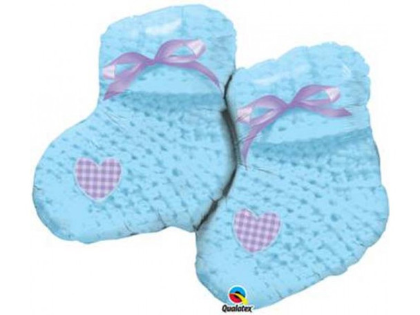 Balloon Foil Supershape Baby Booties (Uninflated)