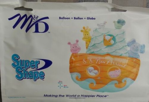 Balloon Foil Supershape S.S New Arrival w/ Animals (Uninflated)