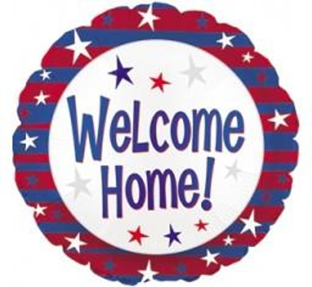 Balloon Foil 18" Welcome Home! Stripes (Uninflated)