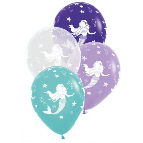 Balloon Mermaid 11" Pack of 25 (Uninflated)