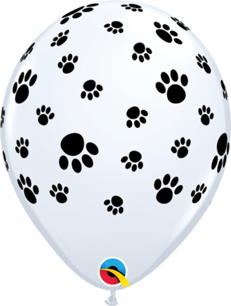 Balloon Paw Prints-a-Round 11" Pack of 10 (Uninflated)