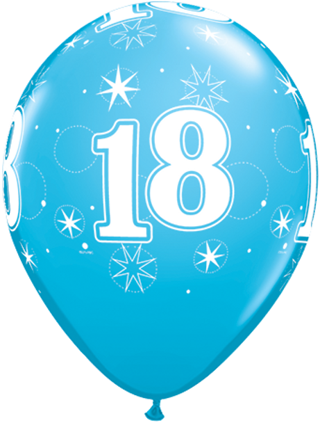 Balloon Blue 18 Sparkle-a-Round 11" Pack of 25