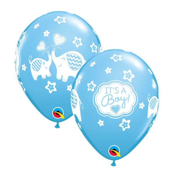 Balloon It's a Boy Elephant 11" Pack of 25 (Uninflated)