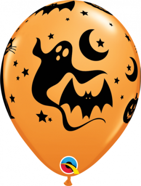 Balloon Halloween Fun and Spooky Icons 11" Pack of 25 (Uninflated)