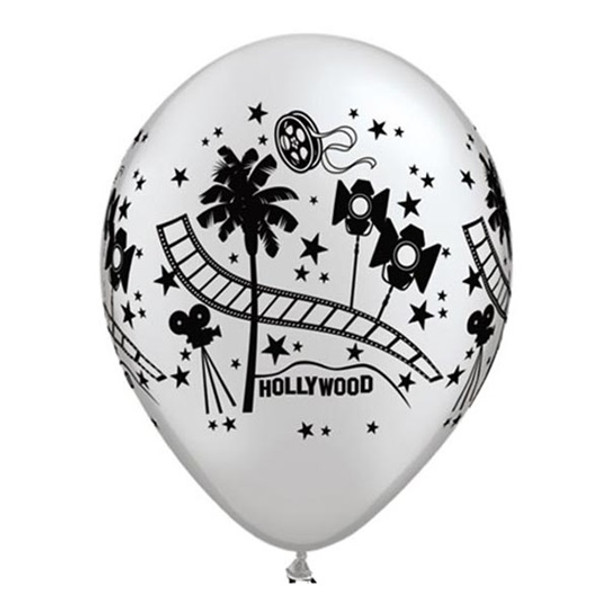 Balloon Silver Hollywood 11" Pack of 10