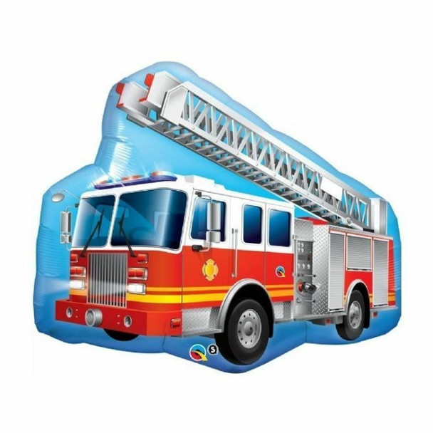 Balloon Foil Supershape Fire Truck (Uninflated)
