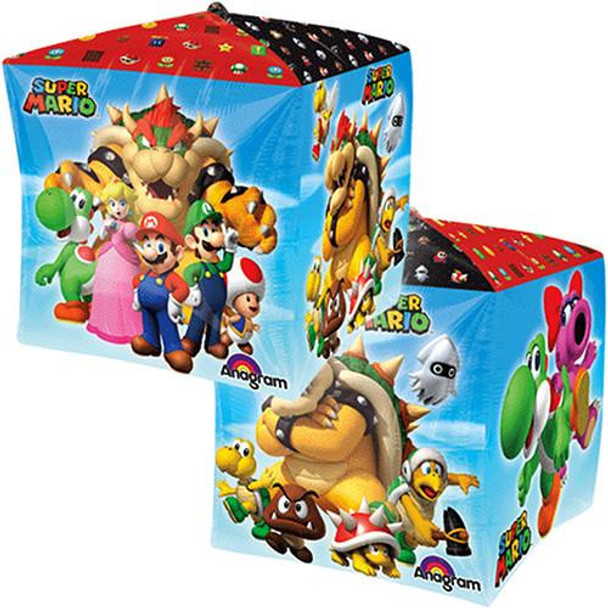 Balloon Foil Cubez Super Mario Bros (Uninflated)