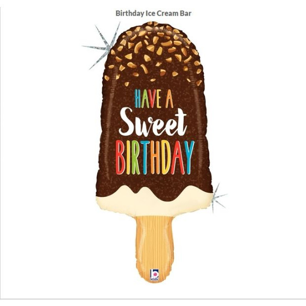 Balloon Foil Supershape Have a Sweet Birthday Ice Cream (Uninflated)