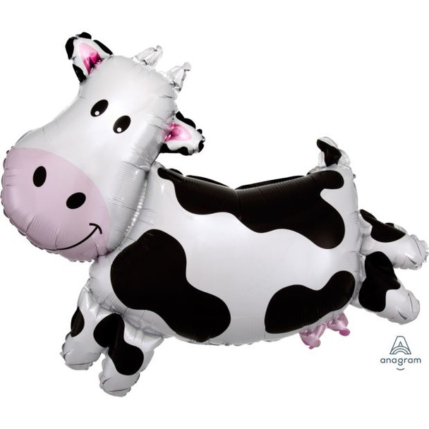 Balloon Supershape Foil Happy Cow (Uninflated)