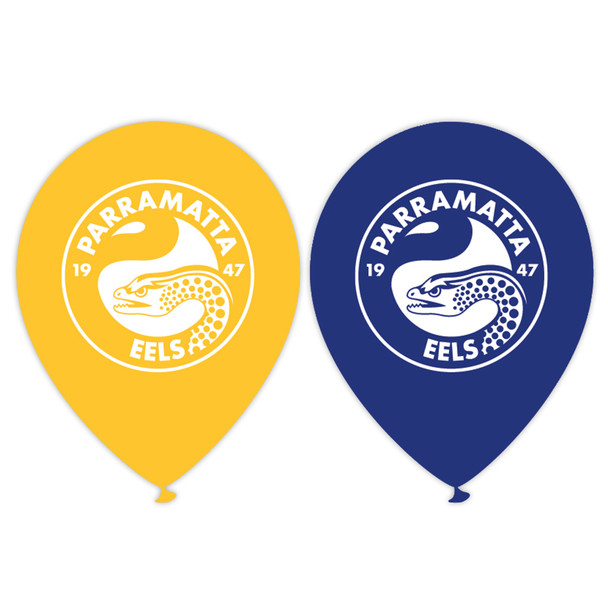 Balloon NRL Parramatta Eels 11" Pack of 25 (Uninflated)