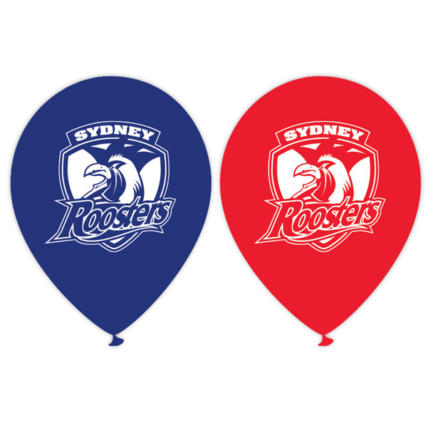 Balloon NRL Sydney Roosters 11" Pack of 10 (Uninflated)