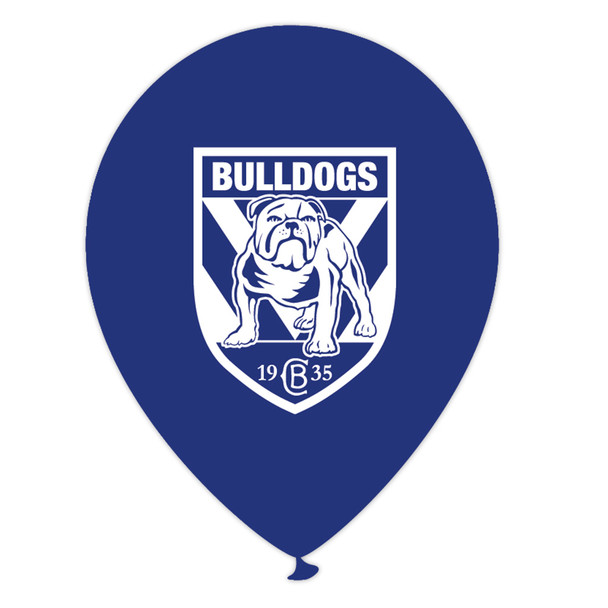 Balloon NRL Canterbury Bulldogs 11" Pack of 25 (Uninflated)