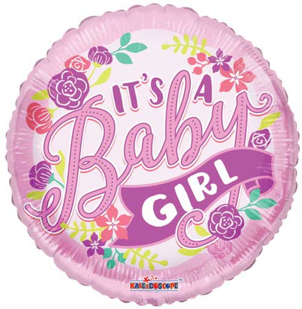 Balloon Foil 18" It's a Baby Girl (Uninflated) 