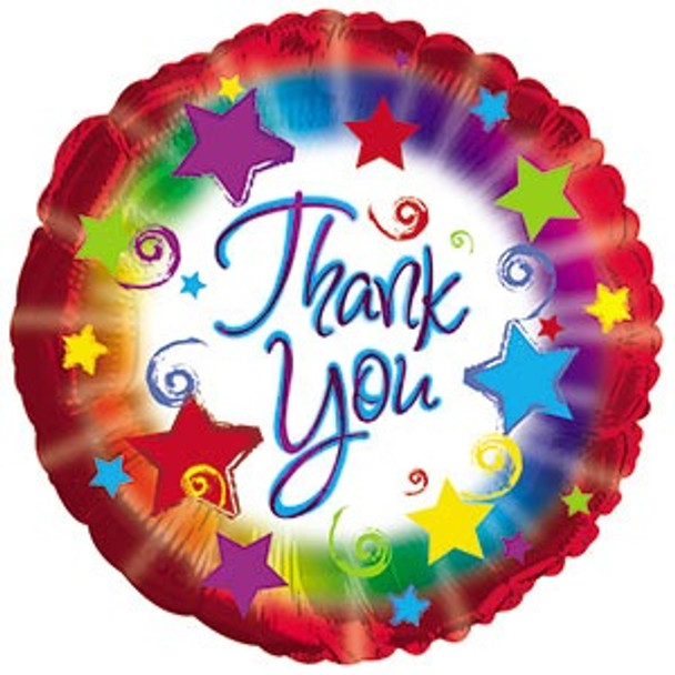 Balloon Foil 18" Thankyou Burst (Uninflated)