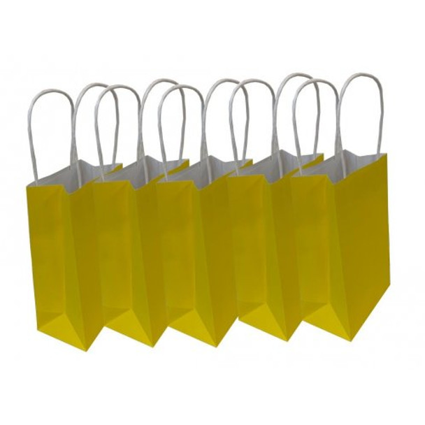Paper Party Loot Bag - Yellow Pkt 5
