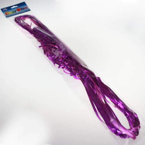 Pre Cut & Clipped Curling Ribbon - Metallic Fuchsia/Hot Pink Pkt 25 