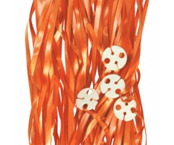 Pre Cut & Clipped Curling Ribbon - Orange Pkt 25