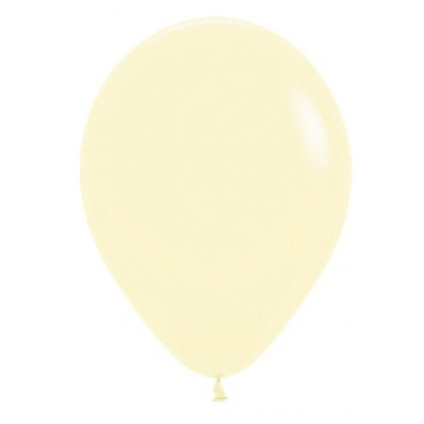 Balloons Standard/Pastel Pkt 25 - Pastel Yellow (Uninflated)