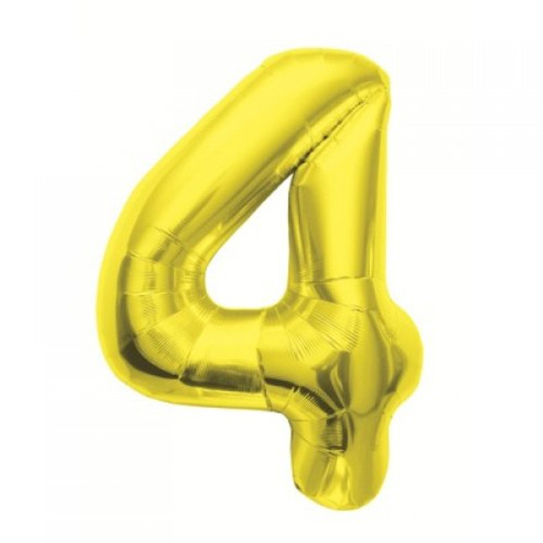 Balloon 34” (86cm) Number 4 Gold