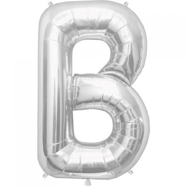 Balloon 34” (86cm) Letter B Silver