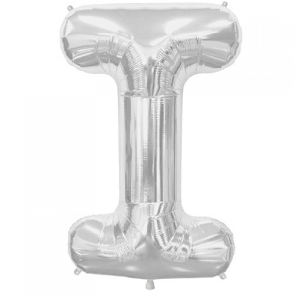 Balloon 34” (86cm) Letter I Silver