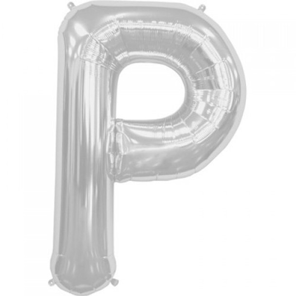 Balloon 34” (86cm) Letter P Silver