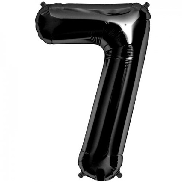 Balloon 34” (86cm) Number 7 Black