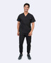 Zavate Men one pocket scrub top. Pen pocket slot on chest. Tuck in or wear out.