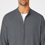 W123 Men's Zip Front Warm Up Scrub Jacket