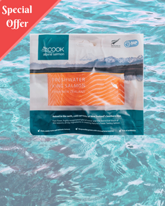 New Zealand Mount Cook alpine salmon freshwater king salmon portion 190g