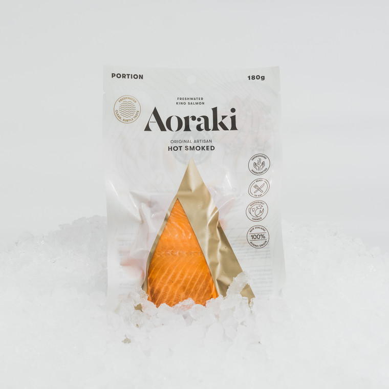 New packaging for Aoraki hot-smoked freshwater king salmon