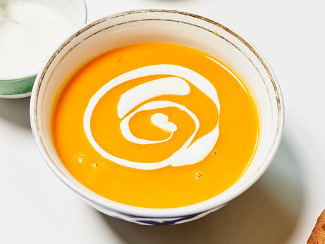 Honey roasted pumpkin soup