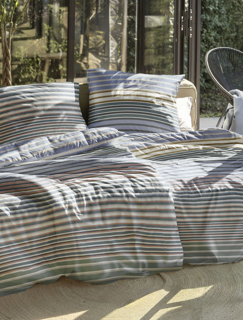 Tencel (Lyocell) Duvet Cover Set / Tencel / Blue, Sage and Sand