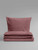 Duvet Cover Set BIANCA *dusty rose*  seersucker cotton*