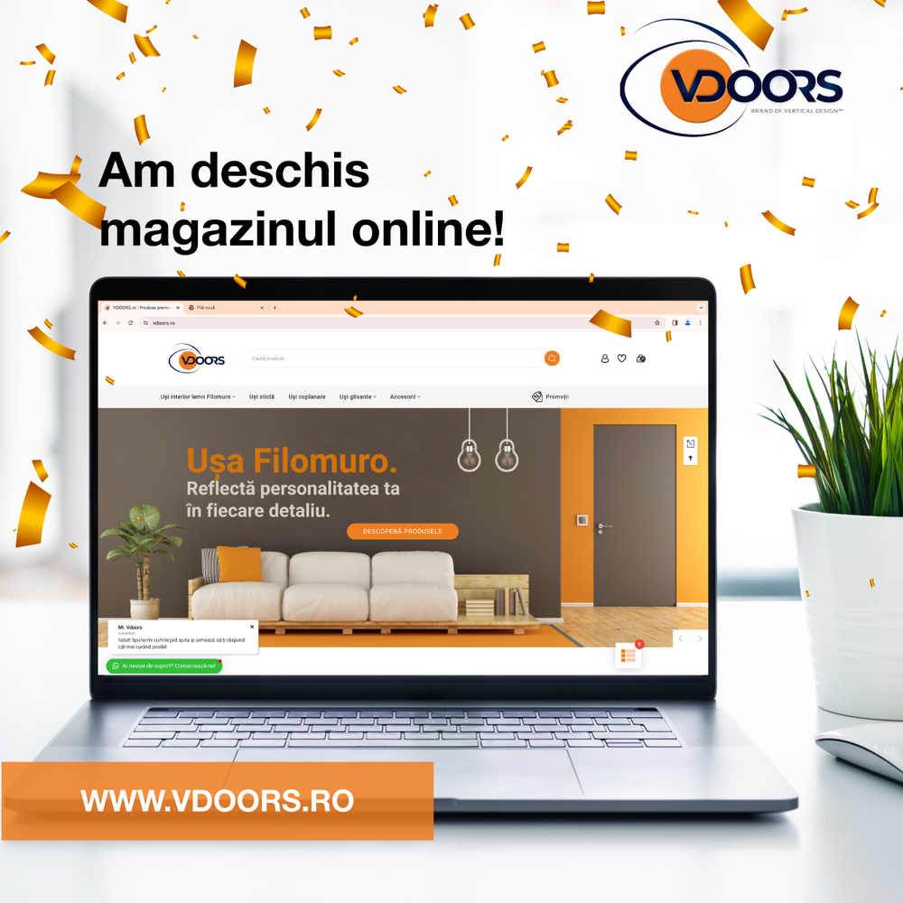 Compania VERTICAL DESIGN lansează noul website vdoors.ro, dedicat comercializării de uși configurabile 