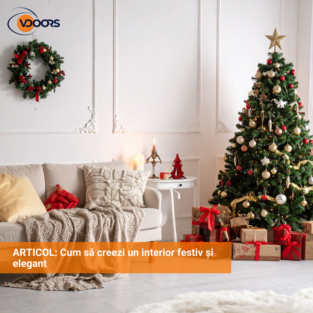 Magia Crăciunului în casa ta: cum să creezi un interior festiv și elegant