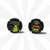 Grey & Black UFO Poker Chip