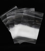 3" x 4" Plastic Zipper Bag White Block 100 Pcs