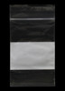 3" x 4" Plastic Zipper Bag White Block 100 Pcs