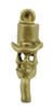 3/4" Skull with Top Hat